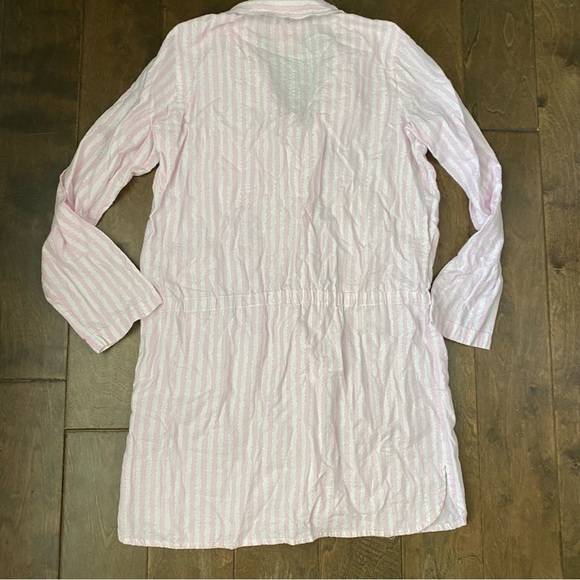 Victoria’s Secret pink striped dress shirt size medium - Picture 4 of 8